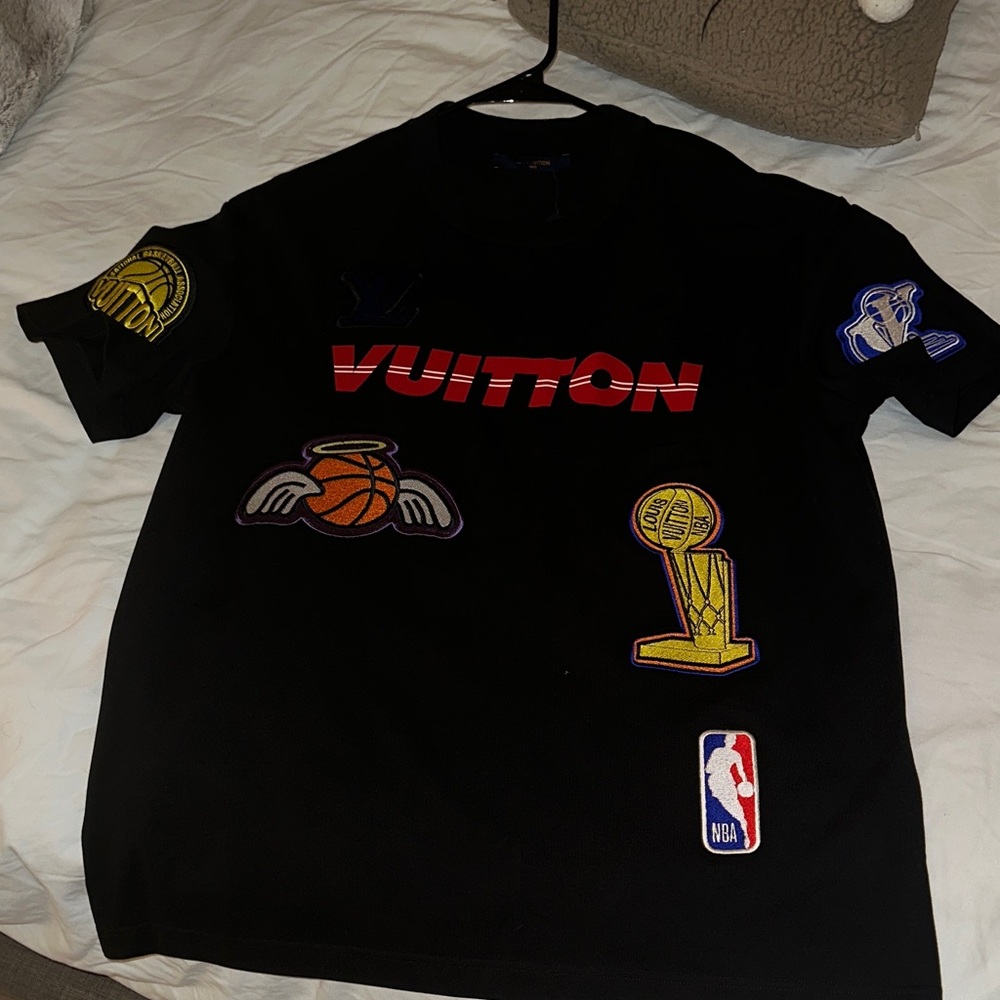 LOUIS VUITTON X NBA Multi Logo Black T-Shirt M